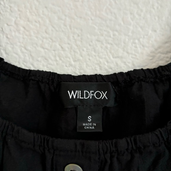 Wildfox Women's Size Small Black Cropped Top - Picture 2 of 4